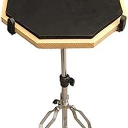 Leopard 12 inches 3 surface drum practice pad with heavy Stand-image-9