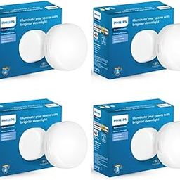 PHILIPS Rimless Full Glow 10-watt Round LED Surface Downlighter | Surface LED Downlight for Ceiling | LED Ceiling Light for Home & Hall | Cool Daylight | Pack of 4-image-18
