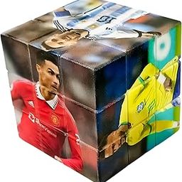 MONKEYTAIL 3x3 Football Theme Puzzle Cube | Fun High Speed Matte Finish Cube for Kids & Adults | Ideal Gifts for Birthdays-4