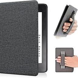 Compatible for All-new Kindle 2022 Released Case 6”, Auto wake/sleep, Hand Strap, PU leather Flip Cover for 6” E-reader (Black)-40