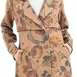 women's Double Breasted Printed wool coat-picture-28