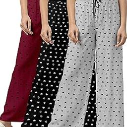 Stylish Womens Nightwear Pajama | Comfortable Fit | printed payjama | pack of 3-image-99