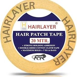 HAIRLAYER Hair Patch Tape| Hair Wig Tape| Ultra Hold Tape| Double-sided Hair Patch Tape| Cotton-Cloth | Waterproof| Maximum Hold upto 2 weeks (Yellow, 1 inch, 20 Metre)-image-74