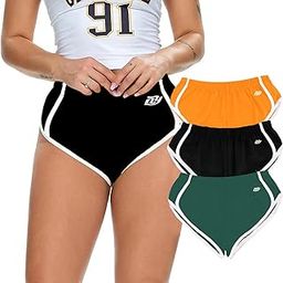 Women's Yoga Panties Booty Shorts Gym Workout Running Elastic Waist Hot Sexy Panty Stretchy Athletic Shorts-picture-24