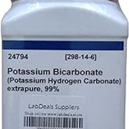 SRL Potassium Bicarbonate extrapure, 99%, 500Gm, CAS NO 298-14-6, Molecular Formula : KHCO3, Storage : Room Temperature, Shelf Life : 60 Months for laboratory and industrial use only-63