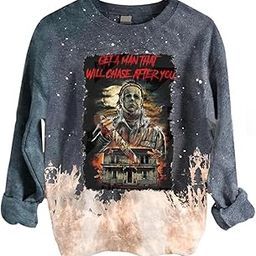 Crewneck Clothing Jumper Casual for Spring Ladies A Poster XXL Blue | Clothing Shoes & Accessories | Womens Clothing | Sweats & Hoodies-image-18