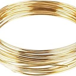 ART IFACT 10 Meters Brass Wire - 18 Gauge (1.219 mm Diameter) - Golden Wire for Jewellery - DIY Jewellery & Artistic - Imitation Jewellery Part-picture-27