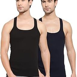 Men's Round Neck Solid Vest, Premium Super Soft Cotton, Ultra Light (Combo Pack)-picture-17