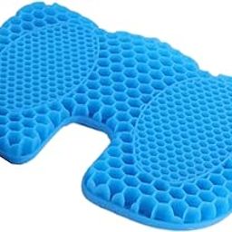 EZYFIT Medical-Grade Breathable Gel Seat Cushion with Non-Slip Cover, Double-Sided Honeycomb Design, Durable, Portable for Chair and Car – Relieves Back, Spine, Hip (U-Shape (Tailbone))-image-72