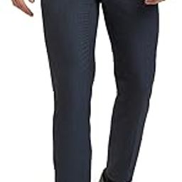 Men Slim Fit Stripe Pattern Polyester Blend Flat Front Formal Trouser-picture-15