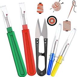 4 Pieces Sewing Seam Ripper Professional Set, XCOZU Large / Small Seam Ripper Comes with Black Trimming Scissors, Thread Cutter Removal Tool Separator for Seams for Opening Seams and Hems-image-90