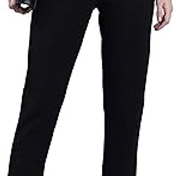 Women's Slim Fit Formal Trousers | Stretchable Trousers | Mid-Rise-image-1