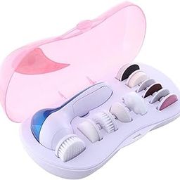 MAULION™ Face Facial 11 in 1 Exfoliator Electric Massage Machine Care & Cleaning Cleaner Massager Kit Skin Face Cleaner Massage Machine Facial Massager Machine For Face Massager For Women (Medium)-image-10