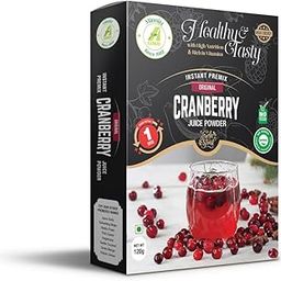 Minnitz Fresh and Delicious Cranberry Juice Powder | Instant Mix | High Protien | |No Added Preservatives | No Chemical 120 g(Pack of 1)-30