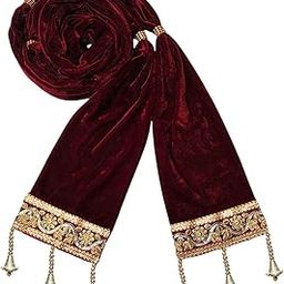 Men's Solid Velvet Dupatta (PCN-002-001_Maroon_2.5 Mtr)-11