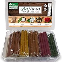 Parag Fragrances Herbal & Natural 5 in 1 Dhoop Sticks 250Gm Pack/Rose, Sandalwood, Mogra, Camphor & Kasturi / 50Gram Each/Economical Monthly Pack Dhoop Sticks for Puja & Home Fragrance-picture-29