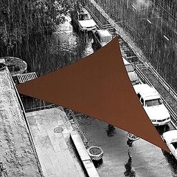 ShadeMart Custom Size Custom Size 20' x 20' x 20' Brown SMSLT Triangle Waterproof Sun Shade Sail Canopy Awning Shelter, 95% UV Blockage Water Resistant, Outdoor Patio Garden Carport-image-69