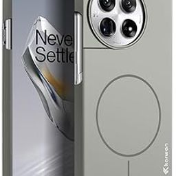 KARWAN®️Magnetic Ultra Slim-Fit Back Case Cover for Oneplus 12R |Hard PC Case Cover| Ultra-Thin & Light Weight with [Ultra Premium Feel] Case for Oneplus 12R(6.7")(Grey)-image-27