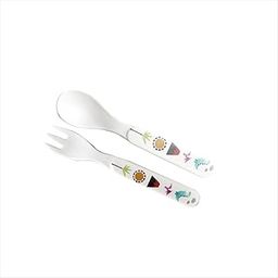 Stehlen Kids Spoon and Fork Set for Toodlers, Dinnerware Set, 100% Melamine, Dinosaur Spoon and Fork Set, Feeding Tableware Set for Kids, FDA Approved, BPA Free- Dinosaur-image-81