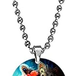 Radha Krishna Love Theme Bead Chain Religious Pendant for Men and Women-image-25