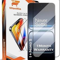 WonRia® Pack 1 - Tempered Glass for OnePlus Nord 5 5G [1 Month Warranty] Edges to Edge 9H Hardness Screen Guard Protector with Easy Installation kit-image-93
