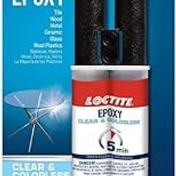 Loctite Multipurpose Epoxy, Sets in 5-10 minutes, Water Resistant, High Strength, Convenient use, compatible with metal, glass, ceramic, wood, plastics, china, tile, concrete, stone, dries clear, 25ml-20