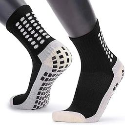Professional Sport Regular Socks For Men Women, Rubber Anti-Slip Sport Socks Soccer Socks Breathable Sport Socks Compression Socks Sports Socks Men One Size, Black-19