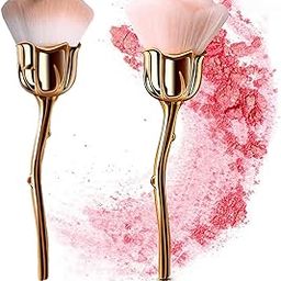 MY COLOR Nail Art Dust Powder Remover Brush, Rose Brushes,Pink Rose Soft Brush Acrylic Nail Arts Manicure Dust Cleaner Brush for Nail Trimming Cleaning Makeup Brush Tools-37