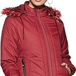 Women's Rayon & Cotton Standard Length Parka Coat-image-25
