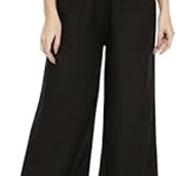 Plazo Pant for Woman, Loose Fit High-Rise Flared Pants for Casual Wear, Office, Travel, Yoga & Daily Use – Soft Rayon Wide Leg Palazzo with Elastic Waistband-image-91