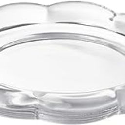 ikeea Graidient span ikeaa BLADFÅGEL Candle Dish – Clear Glass Flower-Shaped Plate for Pillar Candles – Stackable Decorative Tray, 11 cm (4 ¼”), Multi-Purpose Use-image-44
