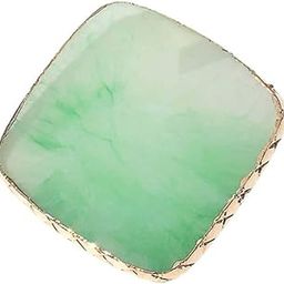 AKOAK 1 Pack Nail Square Palette Crystal Resin Agate Phnom Penh Palette Nail DIY Painting Tools Nail Art Display Stand (Wizard Green)-image-3
