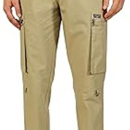 Men's | Solid | Light Weight | Breathable Fabric | 2 Zipper Pockets | Mid Rise | Regular Fit | Cotton Blend | Button Waist | Chino Trouser | Pants-image-24