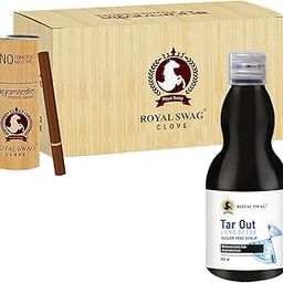 ROYAL SWAG Ayurvedic Herbal Cigarettes ClOVE Flavour (50 Sticks) 100% Tobacco-Free & Nicotine-Free With Lung Detox Syrup 200 ml (Sugar-Free) For Lung Cleansing and Detoxification-15