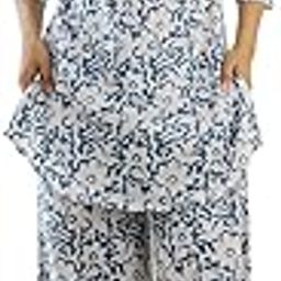Women's Viscose Rayon Night Suit | Floral Jaal Print | Soft & Stylish Sleepwear Set | Comfortable Top & Bottom Set-picture-12
