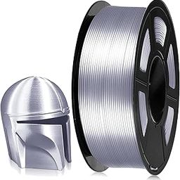 FiLAMONT PLA Silk Filament 1.75mm, 3D Printer Filament, Shiny Silk 1.75 PLA Filament, 1kg(2.2Lbs)/Spool (Silk Silver)-image-7