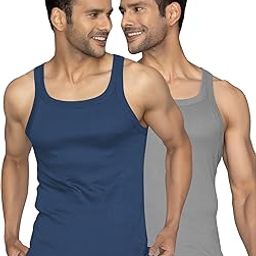 Men's Solid Regular (XY_CR11_Vest_02_Black Iris+Steel Grey XL)-image-68