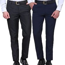 Pack of 2 Formal Trousers (Black & Blue)-picture-15