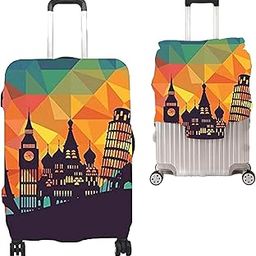 Luggage Cover Trolley Travel Covers, Washable Dust Proof Anti-Scratch Suitcase Protector (Multi Color Yellow, S (18"-22"))-image-87