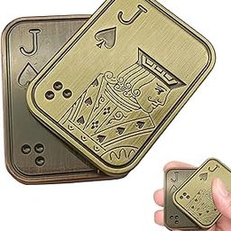 Fidget Slider, Fidget Toys for Stress Relief, Stress Toys for Man Woman Kids Anxiety Focus and Relaxation, Portable Fidget Toy (Bronze-Colored)-image-45