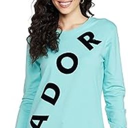 Cotton Women Printed Pullover Crew Neck Sweatshirt-image-1