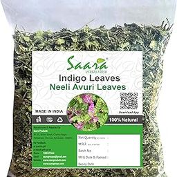 Indigo Leaves, 100g, Smooth & Shiny Hair, Neeli Avuri, Avuri Leaf, Henna Leaves For Natural Hair Colour (Pack of 1 X 100g)-14