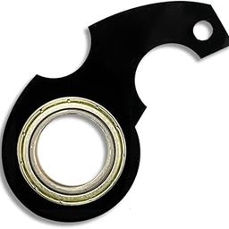 Combo of Revolving Spinner Keychain and Superhero Strap | Metal Spinner Superhero with Strap Finger Tip Relaxtion Keychains for Mens, Women and Kids/Keychains for Bikes and Cars (White)-48