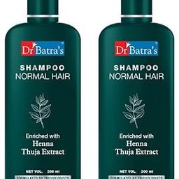 Dr Batra's Shampoo Enriched With Henna, Strengthening Shampoo for Hair (200ml, Pack of 2)-image-51