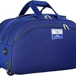66 L Strolley Duffel Bag - 20 inch Travel Duffle Trolley Bag Luggage Cabin Waterproof - Blue - Large Capacity-image-94