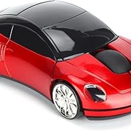 ASHATA 2.4G Wireless Mouse, Cute Car Mouse with USB Reciver, 1600DPI Optical Mice for PC Computer Laptop Tablet, with LED Light (Red)-picture-19
