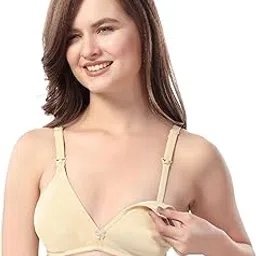 fabme Women's Wire Free Hosiery Cotton, Seamless, Non-Padded Bra-picture-3