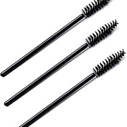MADHYA Disposable Eyelash brush, Mascara Wands Makeup Spoolies Applicators for Eye Lash Extension, Eyebrow Spooly and Makeup, Black Color, Pack of 3-12