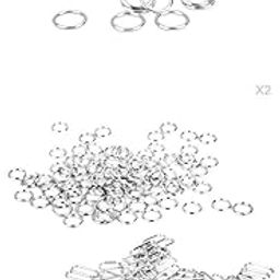 FABLOFT® 400x 10mm 8 + O Bra Strap Lingerie Adjustment Sliders Rings Clips Hooks-image-28