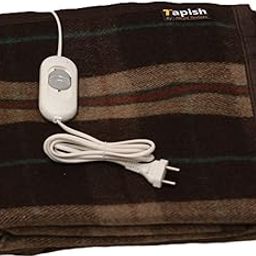Woollen Electric Blanket - Single Bed Warmer - Shock Proof (5 Years Warranty on Remote, Merino Wool, Multicolour, 31x61 inches, Reversible)-image-70